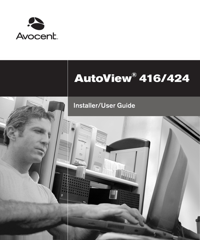 Avocent AutoView 416 Installation and maintenance instructions Avocent AutoView 416 Installation and maintenance instructions