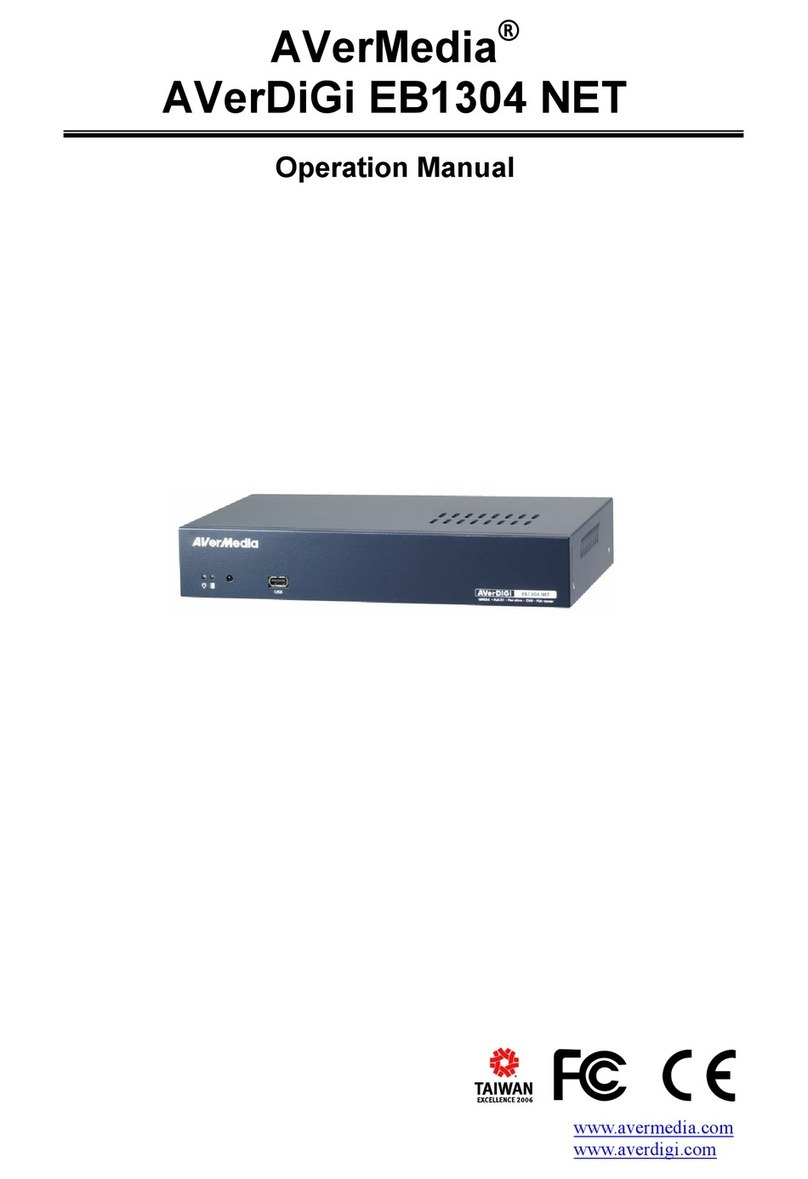 Avermedia AVerDiGi EB1304 NET Operation manual