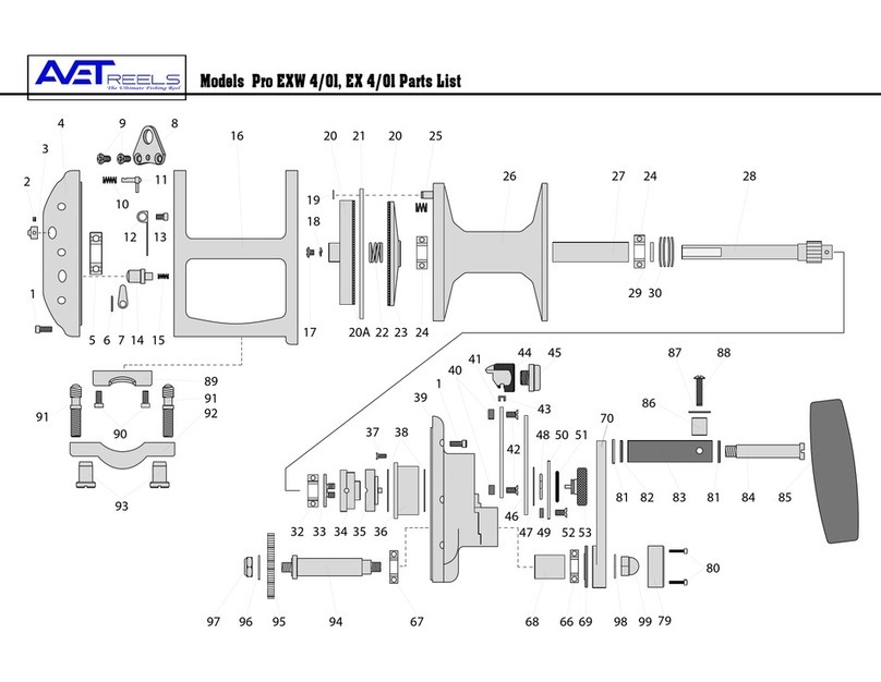 Avet Reels Fishing Reel EX 4/01 User manual Avet Reels Fishing Reel EX 4/01 User manual