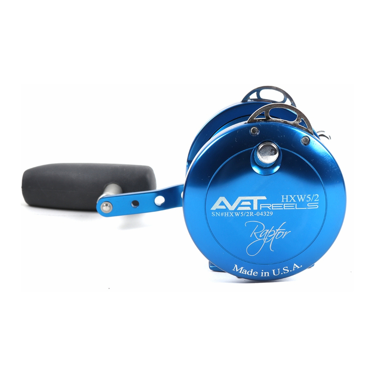 Avet Reels Fishing Reel HXW - 5/2 User manual Avet Reels Fishing Reel HXW - 5/2 User manual