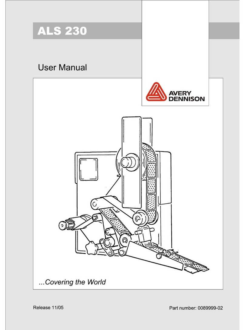 Avery Dennison ALS 230 User manual