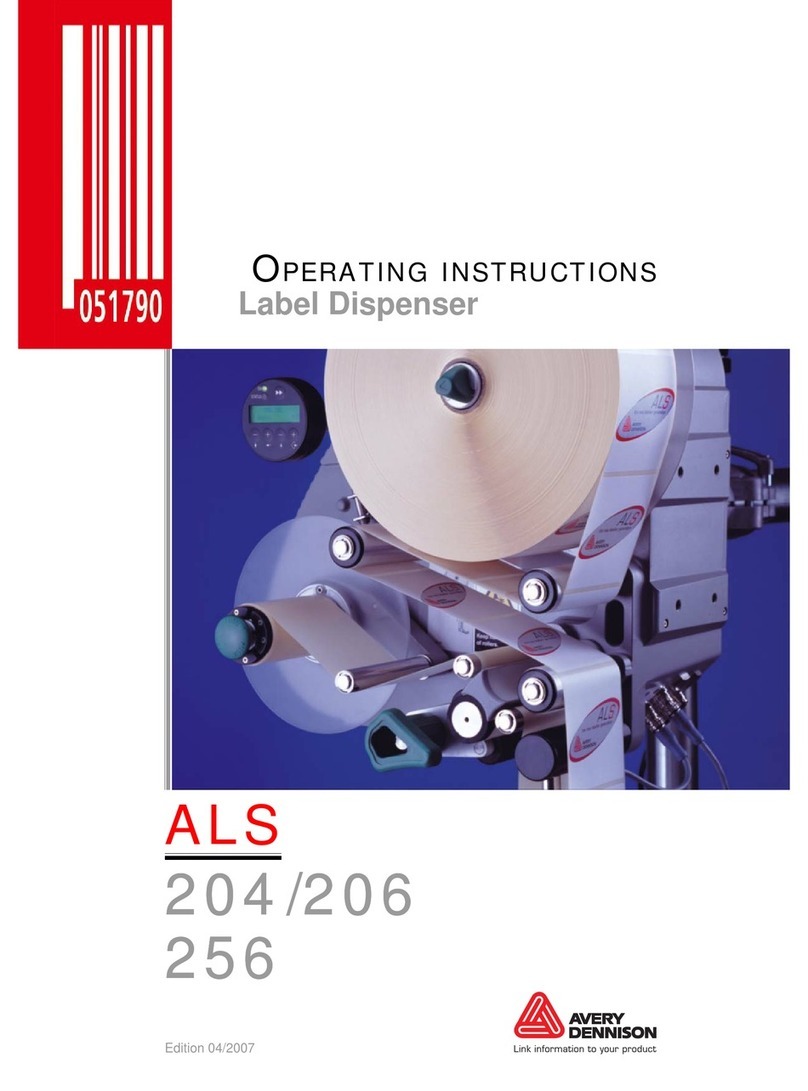 Avery Dennison ALS 204 operating instructions