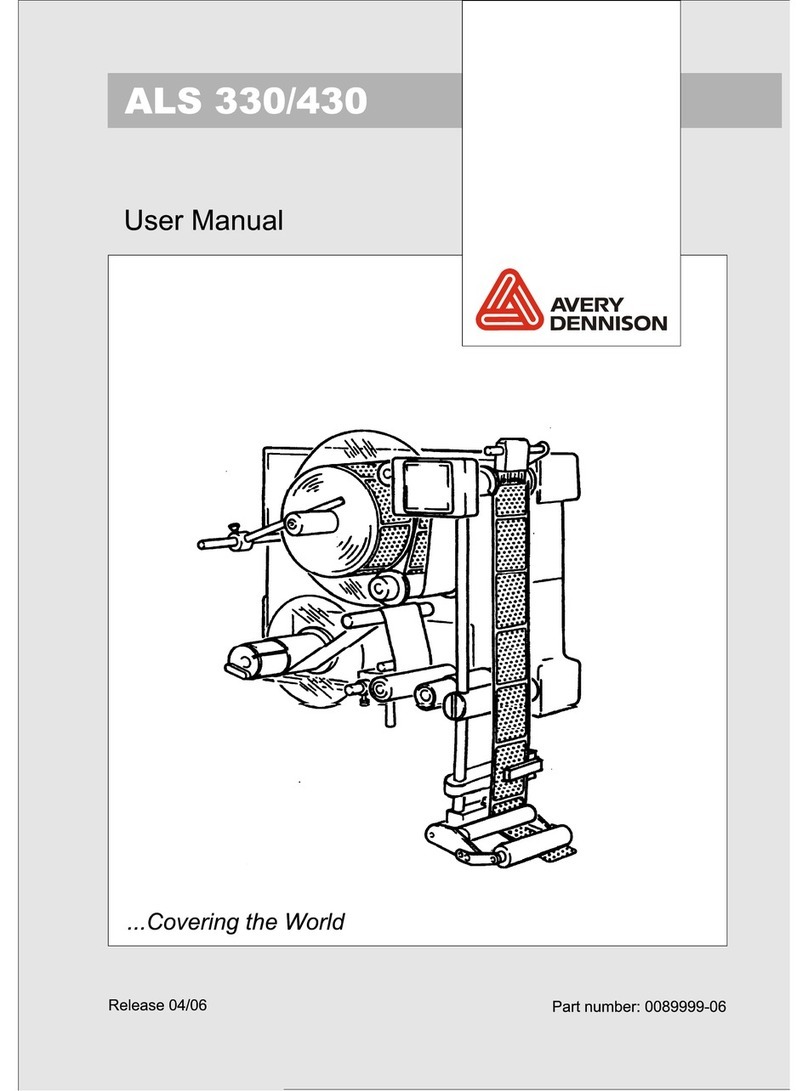 Avery Dennison ALS 330/430 User manual