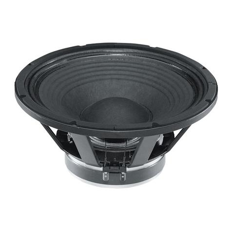B&C Speakers Woofer 15PS40 Specifications