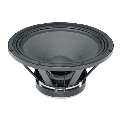B&C Speakers Woofer 18 PZB 46 User manual