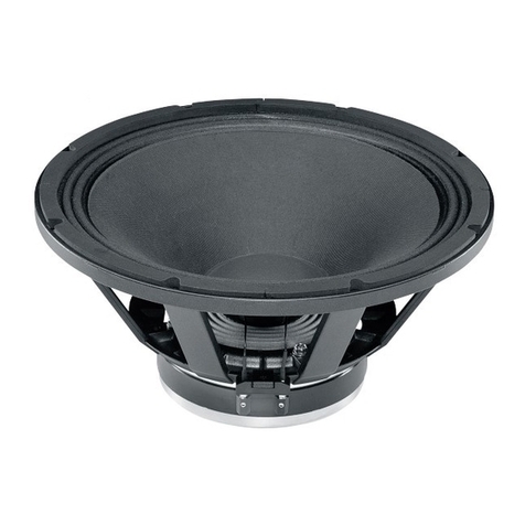 B&C Speakers Woofer 15PK40 User manual B&C Speakers Woofer 15PK40 User manual