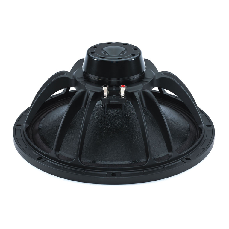 B&C Speakers Woofer 15NDL76 User manual B&C Speakers Woofer 15NDL76 User manual