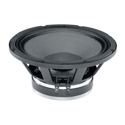 B&C Speakers Woofer 12 PL 32 User manual