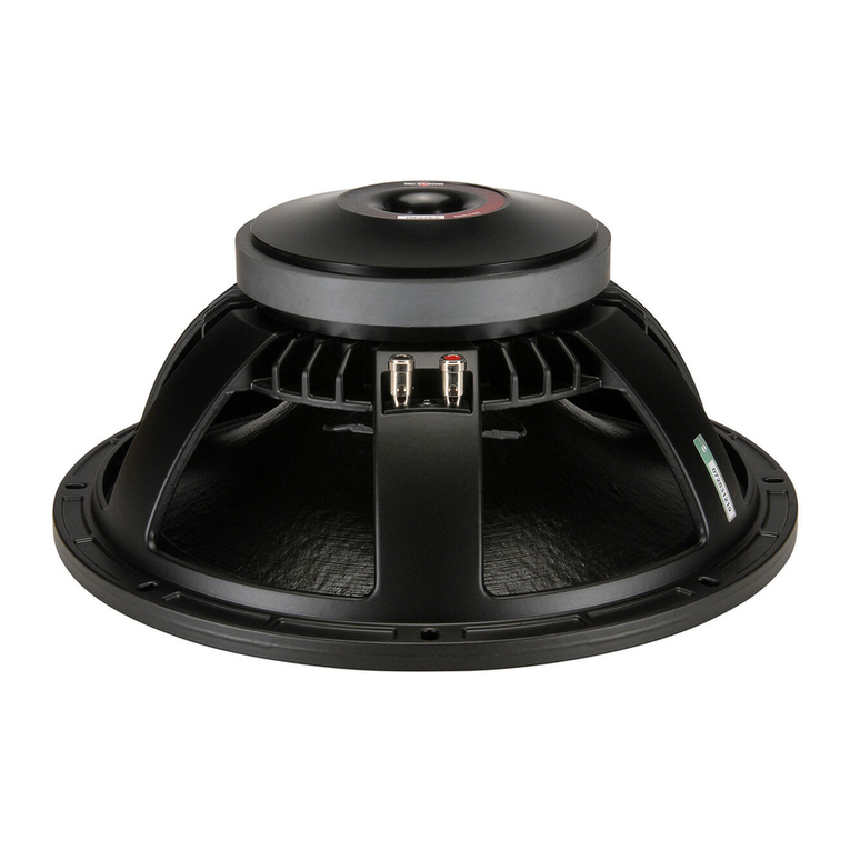 B&C Speakers Subwoofer 15PS76 User guide B&C Speakers Subwoofer 15PS76 User guide