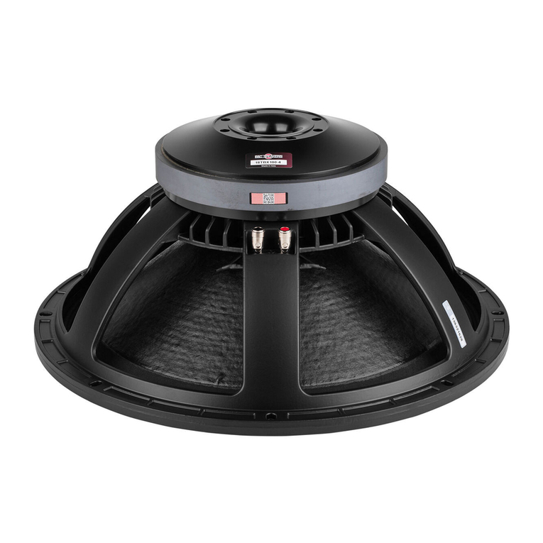 B&C Speakers Subwoofer 18TBX100 specification