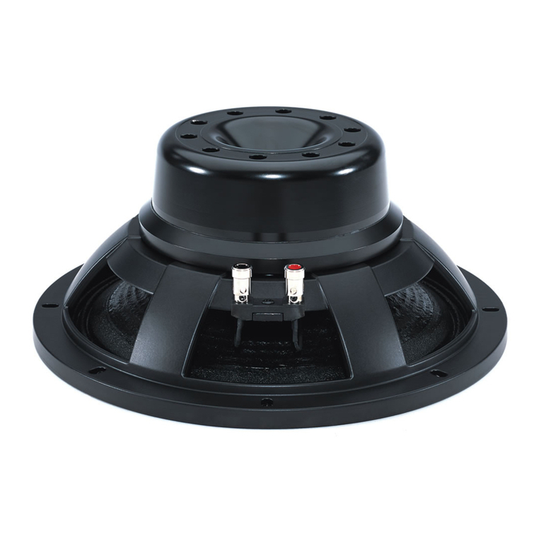 B&C Speakers Subwoofer 12NW100 User manual B&C Speakers Subwoofer 12NW100 User manual
