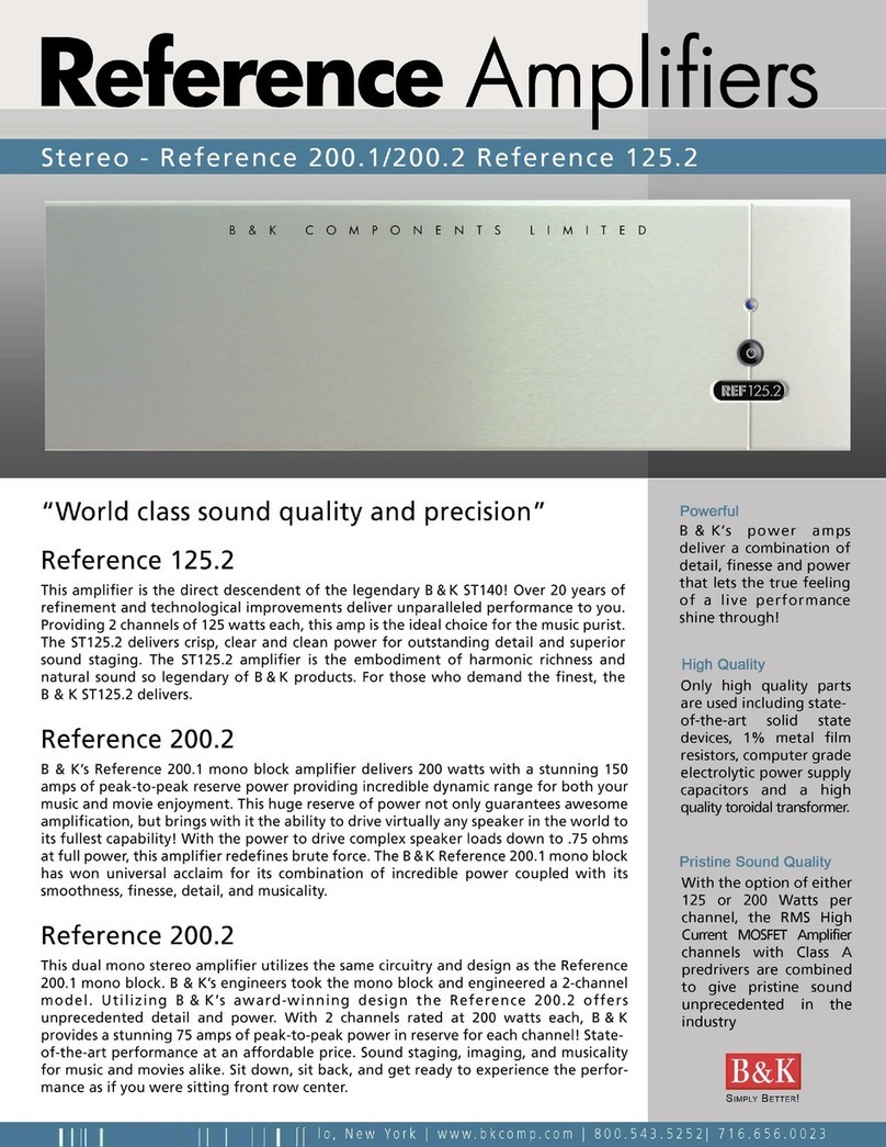 B&K Reference 125.2 User manual