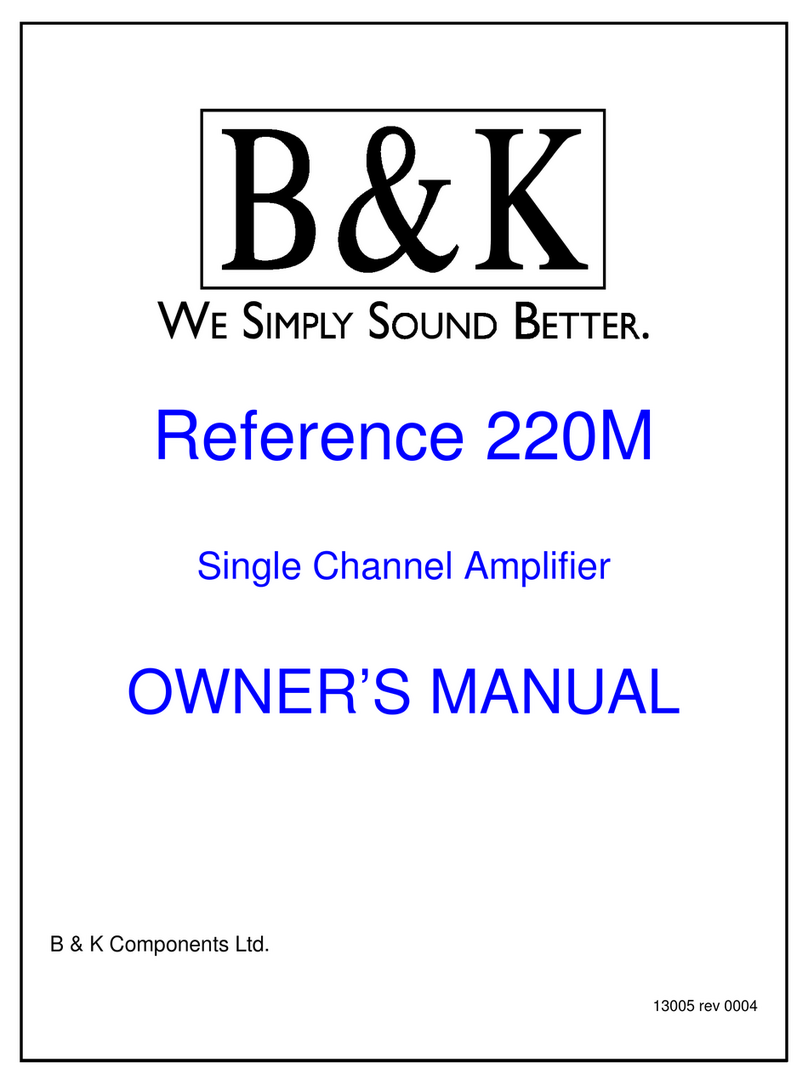 B&K Reference 220M owner's manual