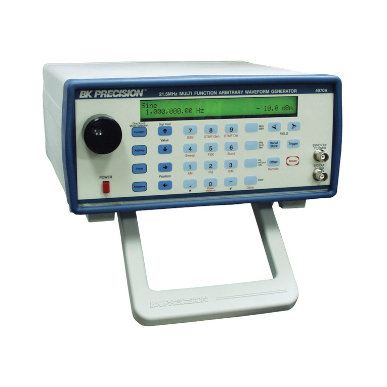 B+K precision 4070A User manual