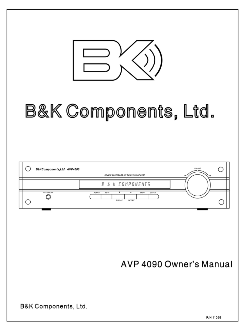 B&K AVP 4090 owner's manual