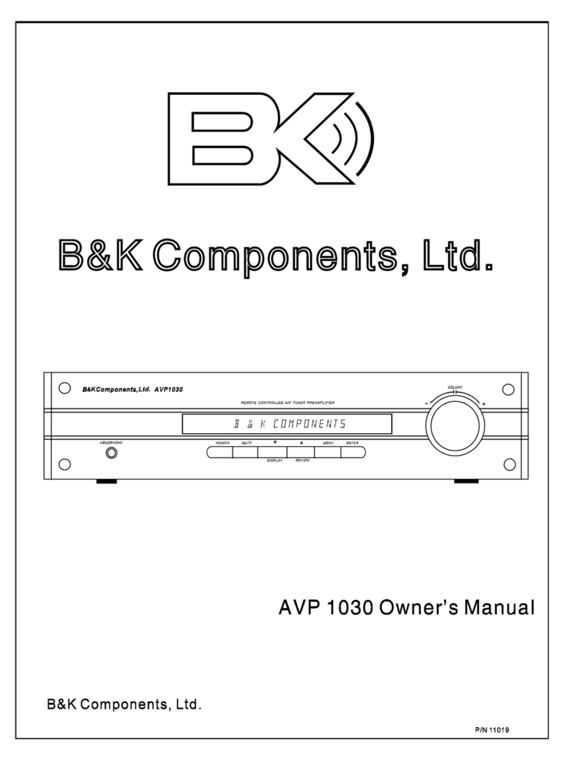 B&K AVP1030 User manual
