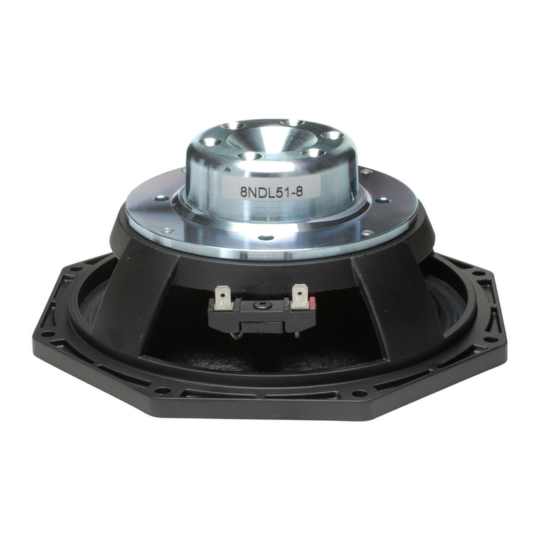 B&C Speakers Woofer 8NDL51 User manual B&C Speakers Woofer 8NDL51 User manual