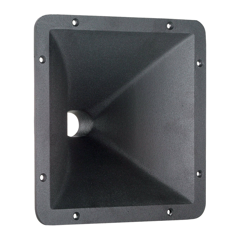B&C Speakers Horns ME90 Specification sheet