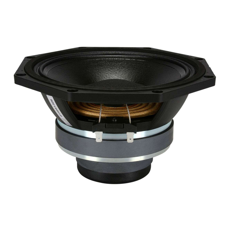 B&C Speakers Coaxials 8CX21 Product dimensions