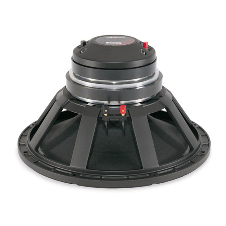 B&C Speakers Coaxials 15CX40 Specifications
