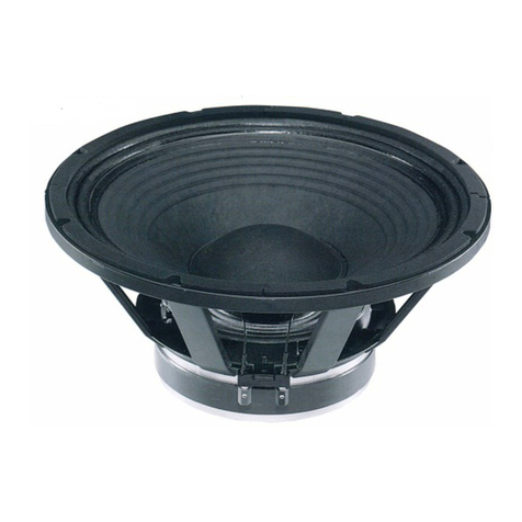 B&C Speakers 15 PZ 40 Specification sheet