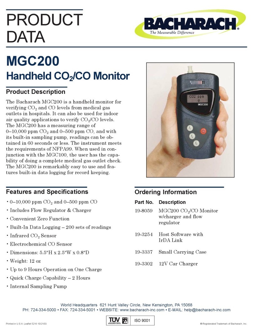 Bacharach MGC200 Operation manual