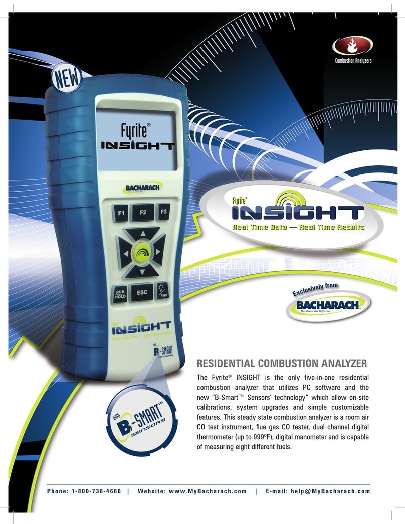Bacharach Fyrite INSIGHT User manual