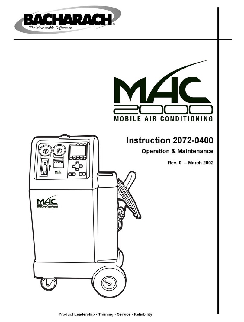 Bacharach 2072-0400 Operating and maintenance instructions