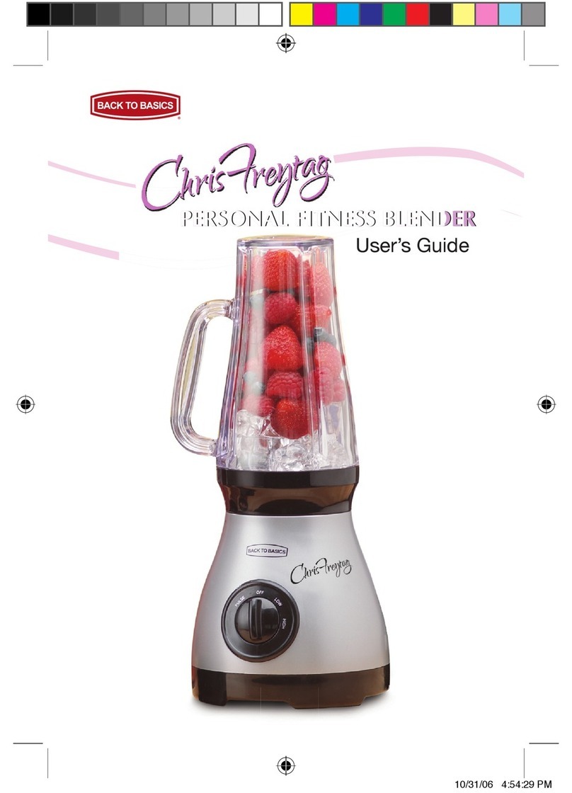 Back to Basics Chris Freytag BPE3CF user guide