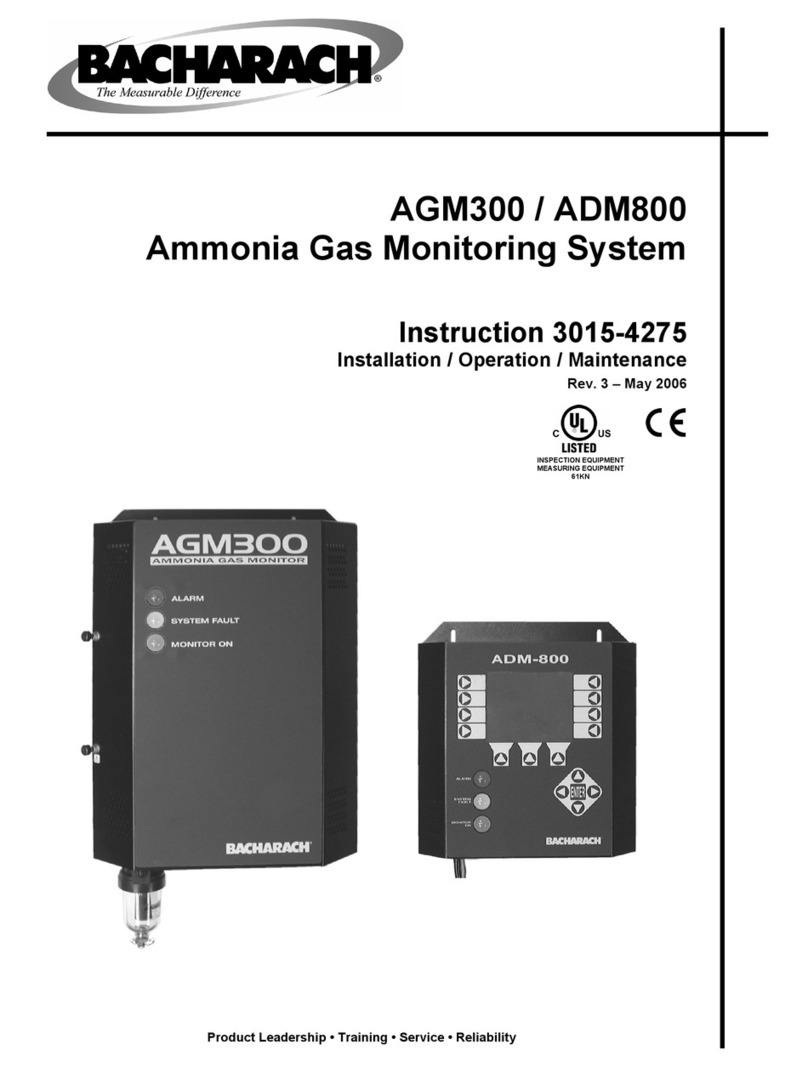 Bacharach ADM800 Instruction