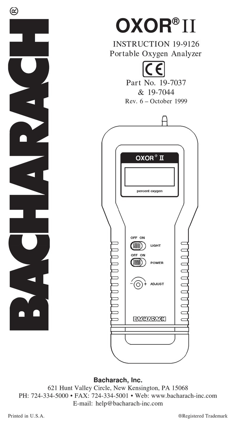 Bacharach OXOR II 19-7037 User manual