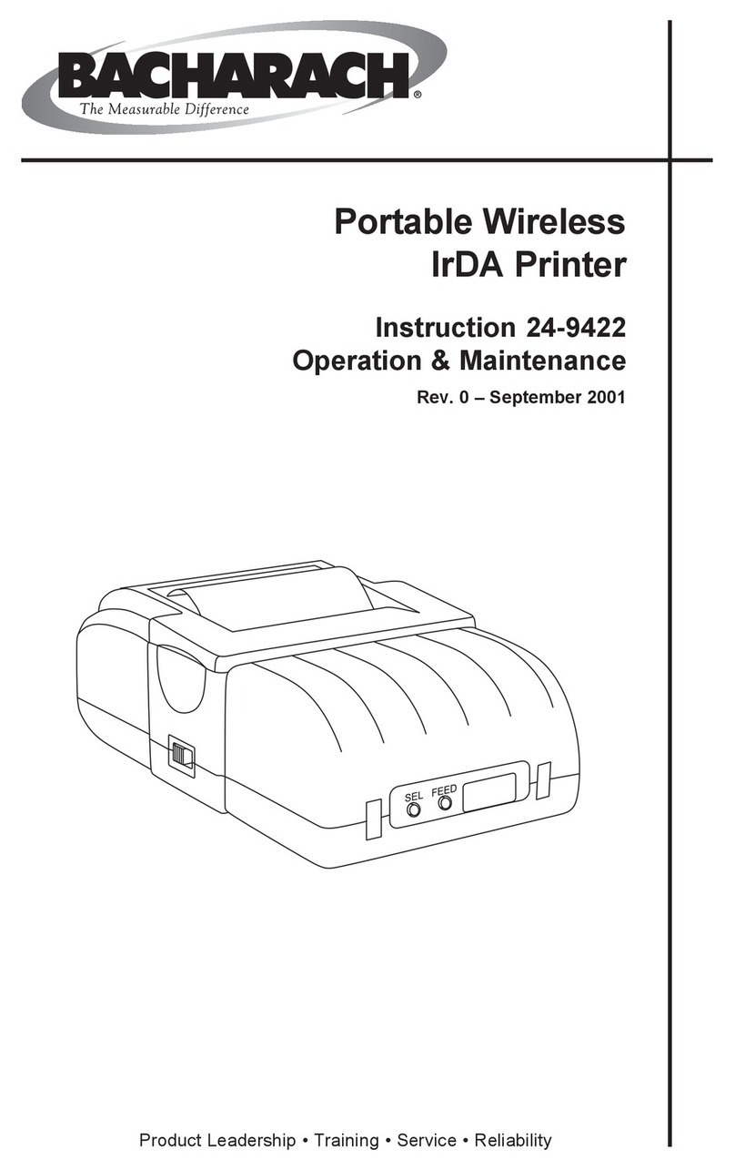 Bacharach 24-9422 Operating manual