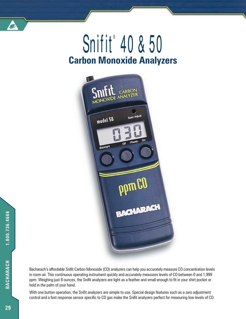 Bacharach Snifit 50 User manual
