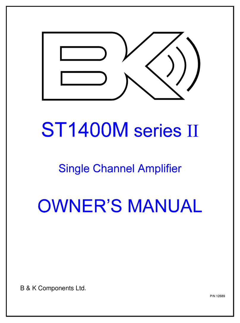 B&K ST1400M Series II User manual