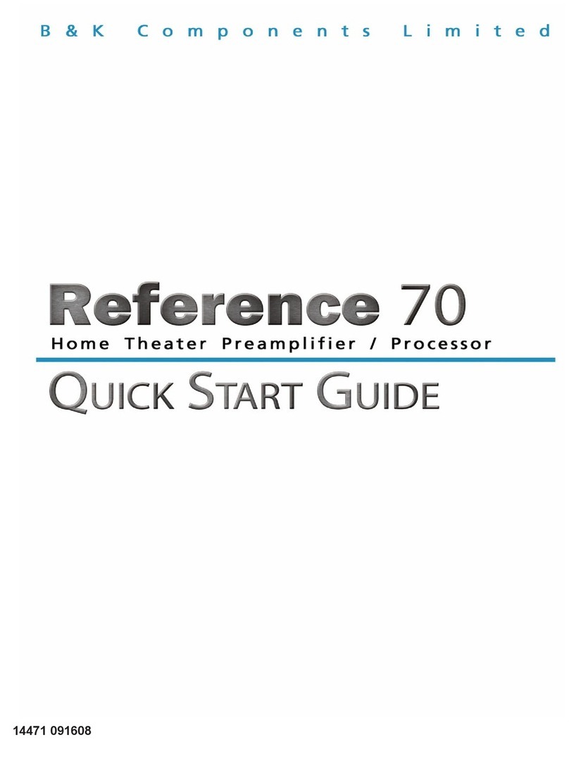 B&K Reference 70 HT 70 User manual