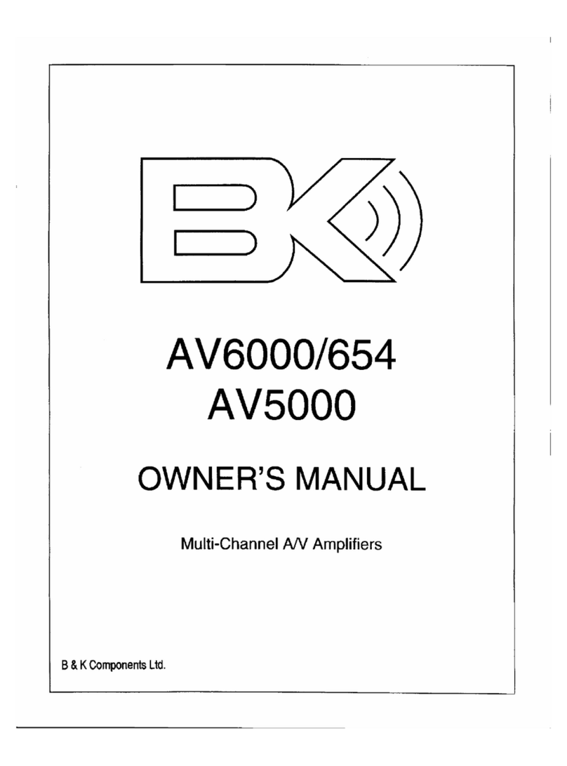 B&K AV6000/654 User manual
