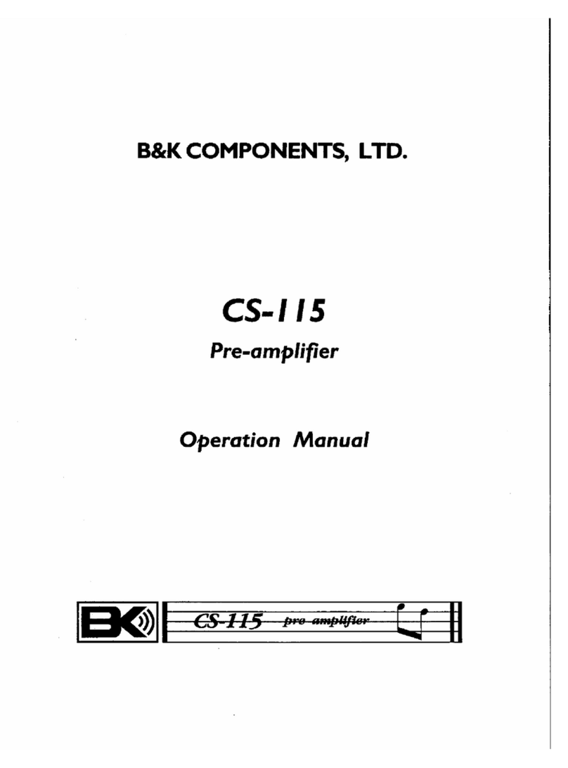 B&K CS-115 User manual