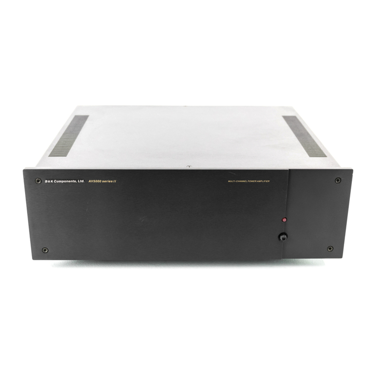 B&K AV5000 User manual