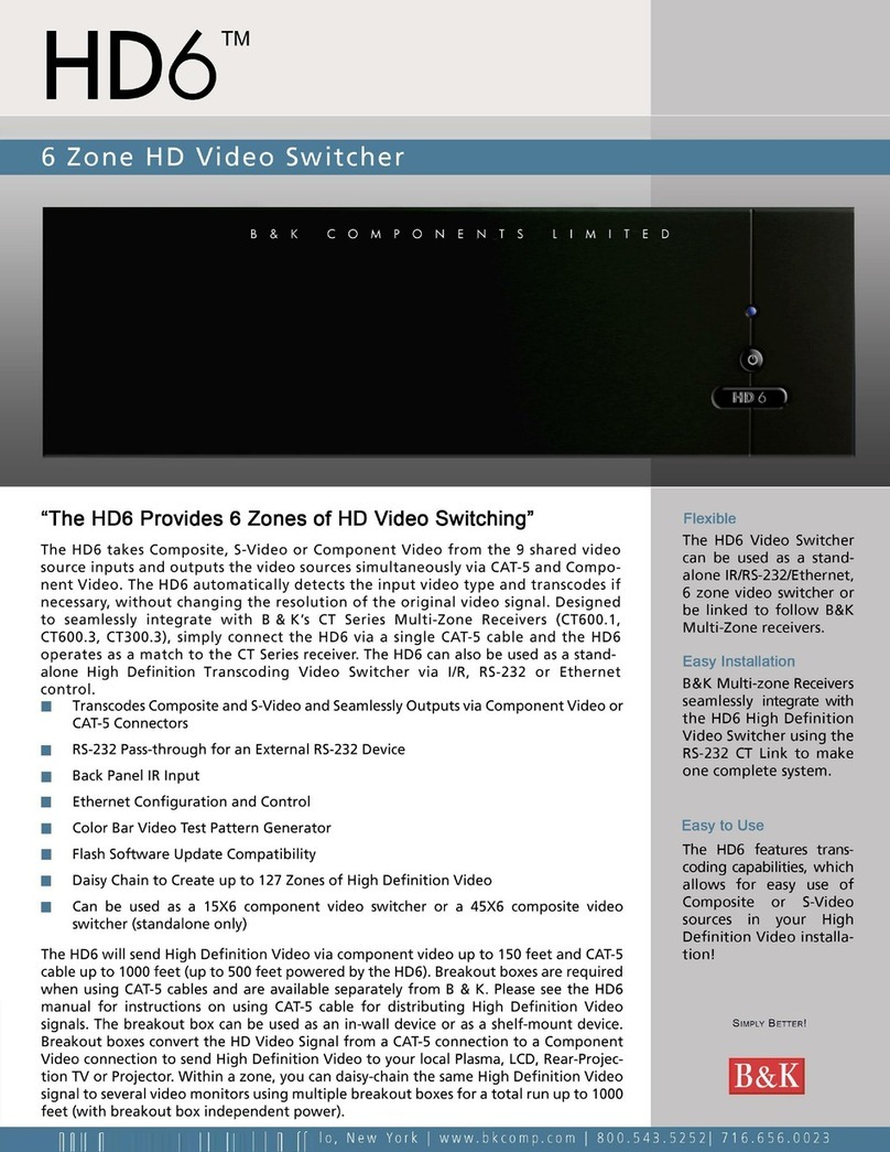 B&K HD6 product manual