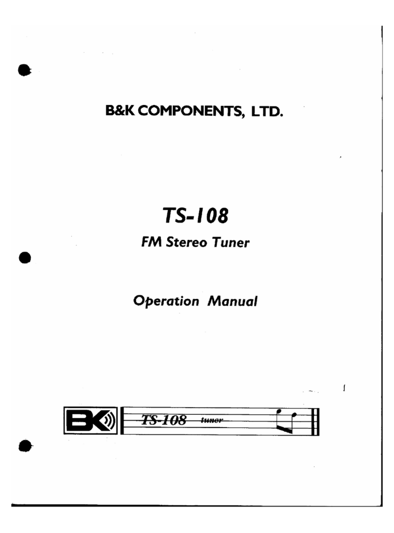B&K TS-108 Operation manual