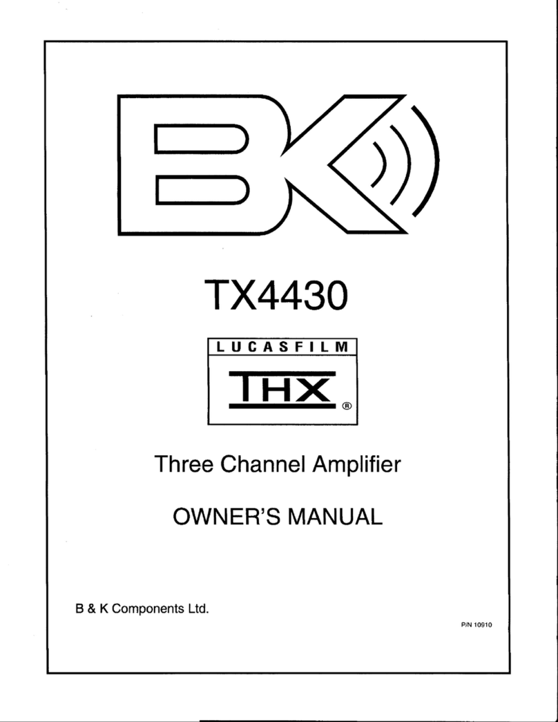 B&K TX4430 owner's manual
