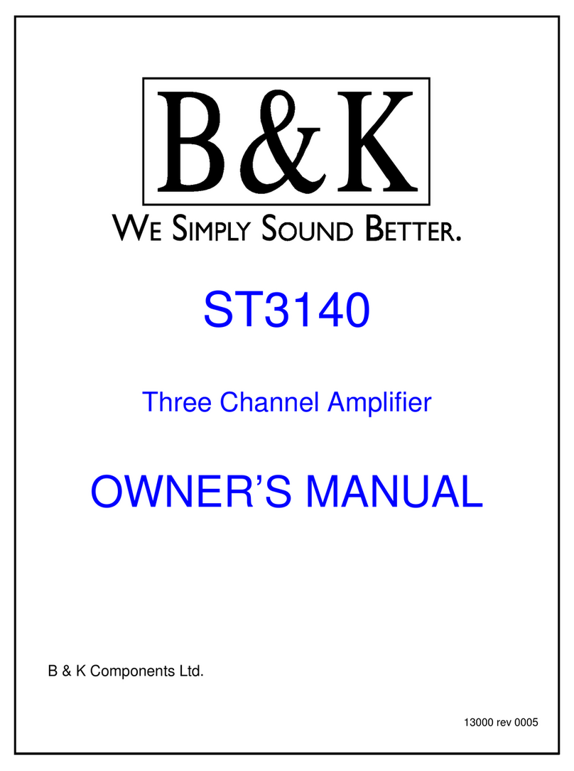 B&K ST3140 User manual