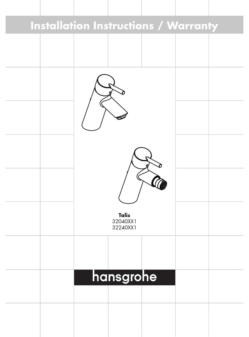 Hans Grohe Talis 32040XX1 Installation instructions / warranty