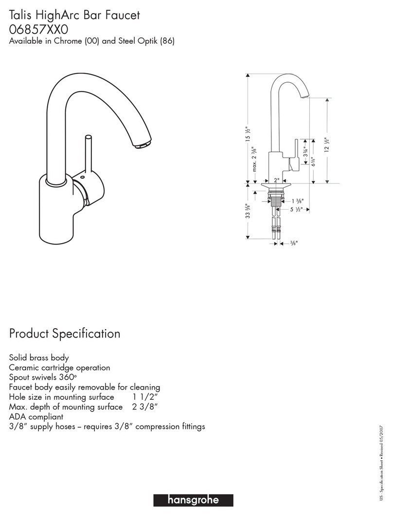 Axor Talis 06857XX0 User manual