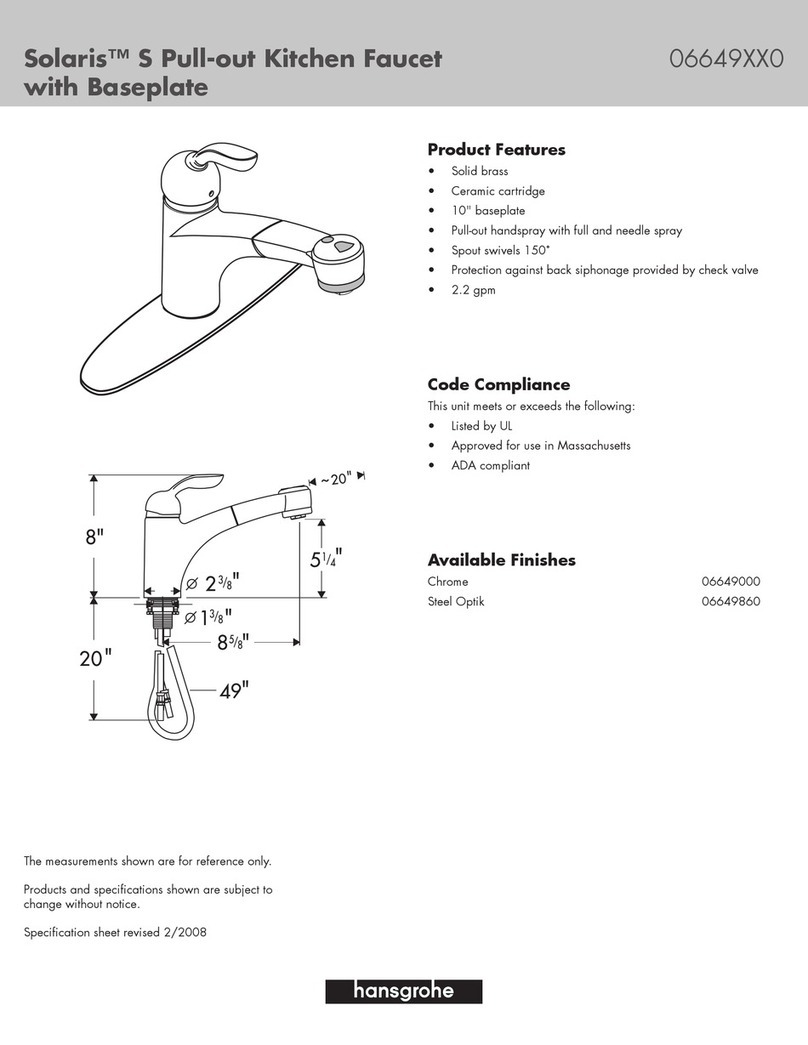 Hans Grohe Solaris 06649XX0 User manual