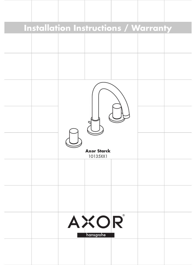 Axor Starck 10135XX1 Installation guide