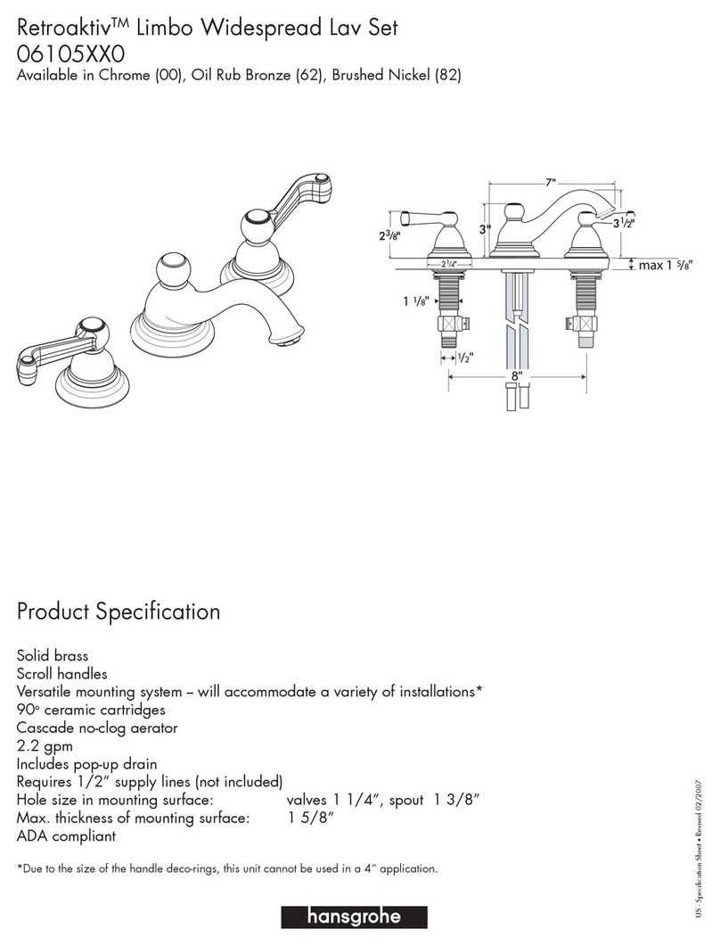 Axor Retroaktiv 06105XX0 User manual