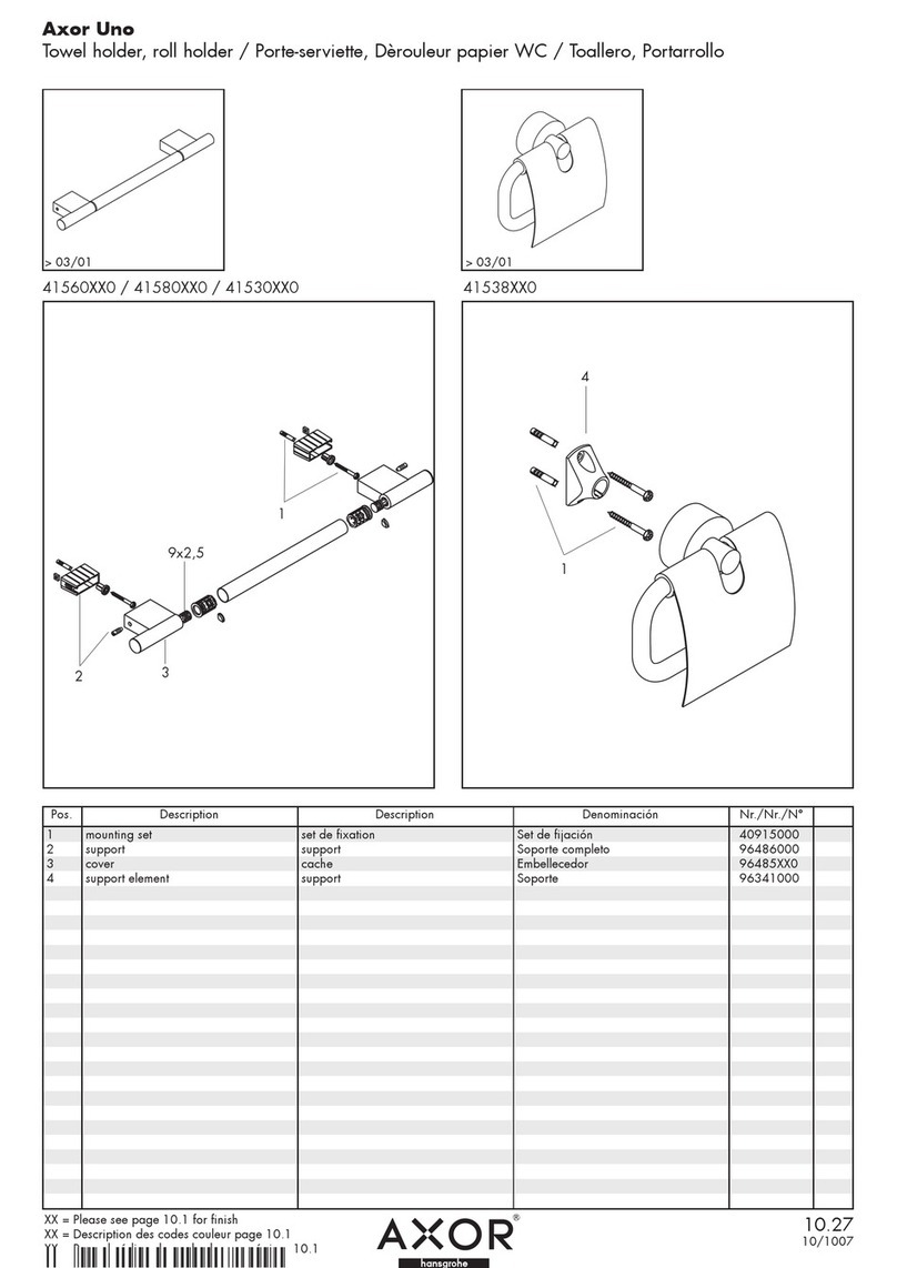 Axor Uno 41530XX0 Guide