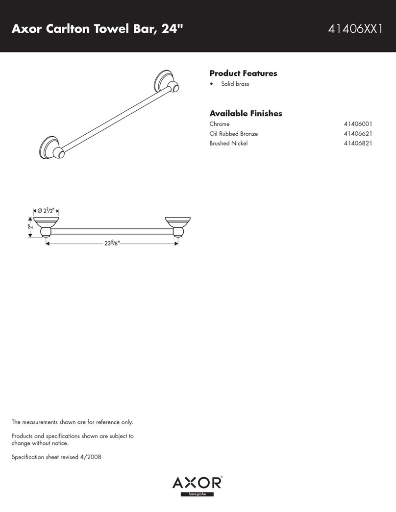 Axor Carlton 41406XX1 User manual