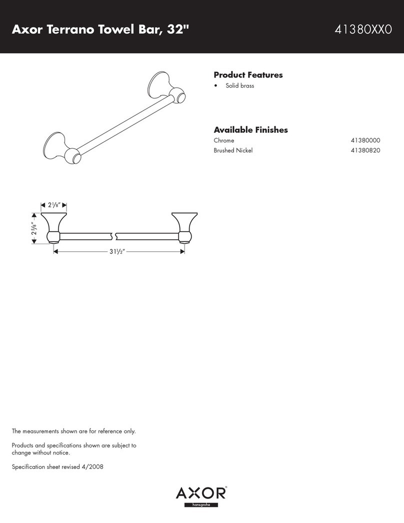 Axor Brushed Nickel 41380820 User manual